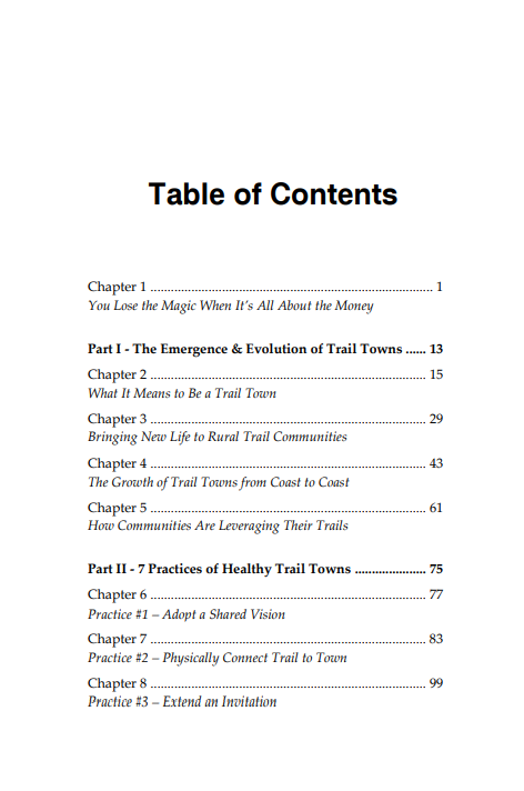 Table of Content, page 1
